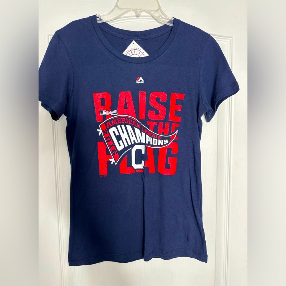 NWT Cleveland Indians 2016 American League Champions official MLB t-shirt